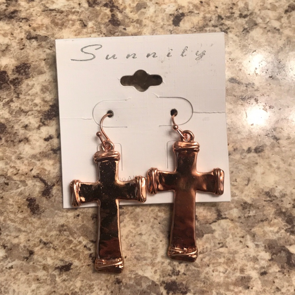 Cross earrings